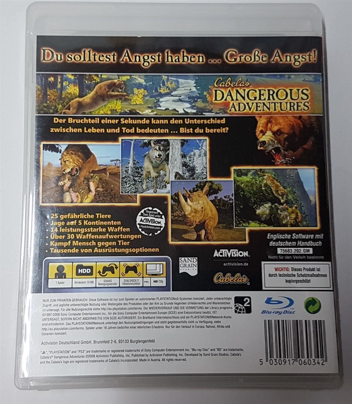 Giochi: 😎Cabela's Dangerous Adventures PS3 – Usato da Schüpfheim venduto da Games_Spielkonsolen 2