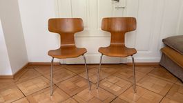 1967 Arne Jacobsen Chair für Fritz Hansen, 2x Denmark Stuhl
