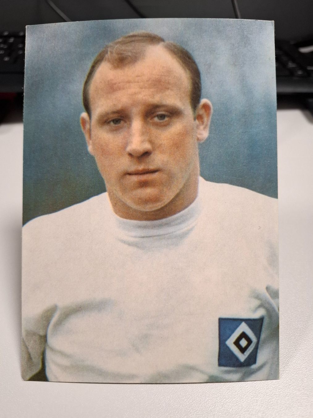 Cartoline postali: Uwe Seeler, Uns Uwe, HSV, Ansichtskarte von 1966 / ARAL – Usato da Meilen venduto da Anfield1