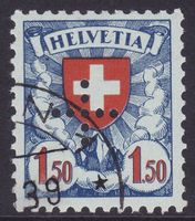 Verwaltungsmarke SBK-Nr. 17 (Eingelochtes Kreuz 1935-1937)