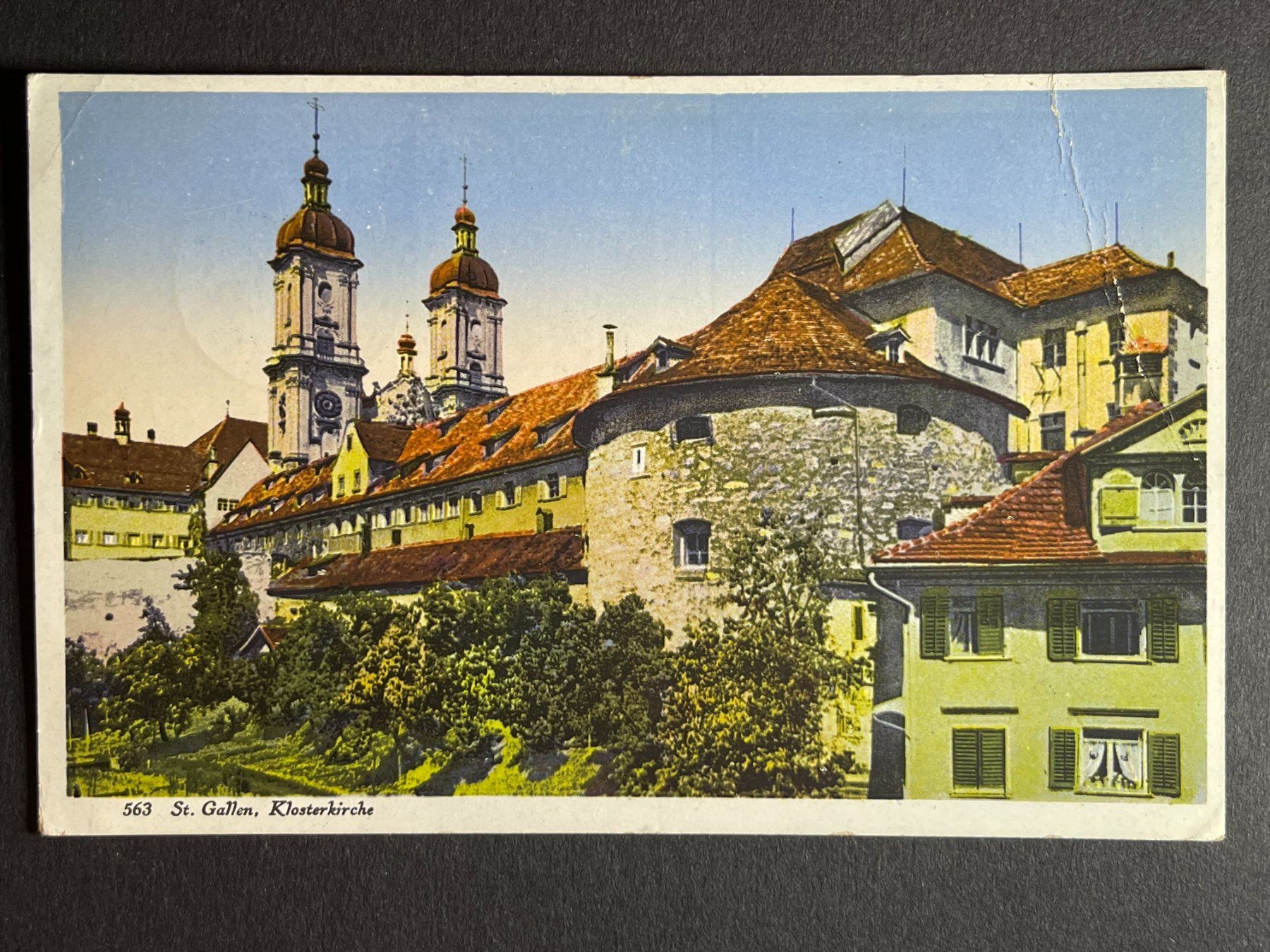 Cartoline postali: St. Gallen - Klosterkirche - Stempel !!! – Usato da Steg VS venduto da danwer74