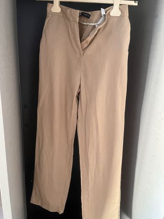 Zara elegante beige Anzughose – XS – passende Blazerjacke ve