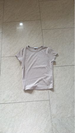 Crop Top von Bershka, Rippmuster, Grösse M, Top Zustand