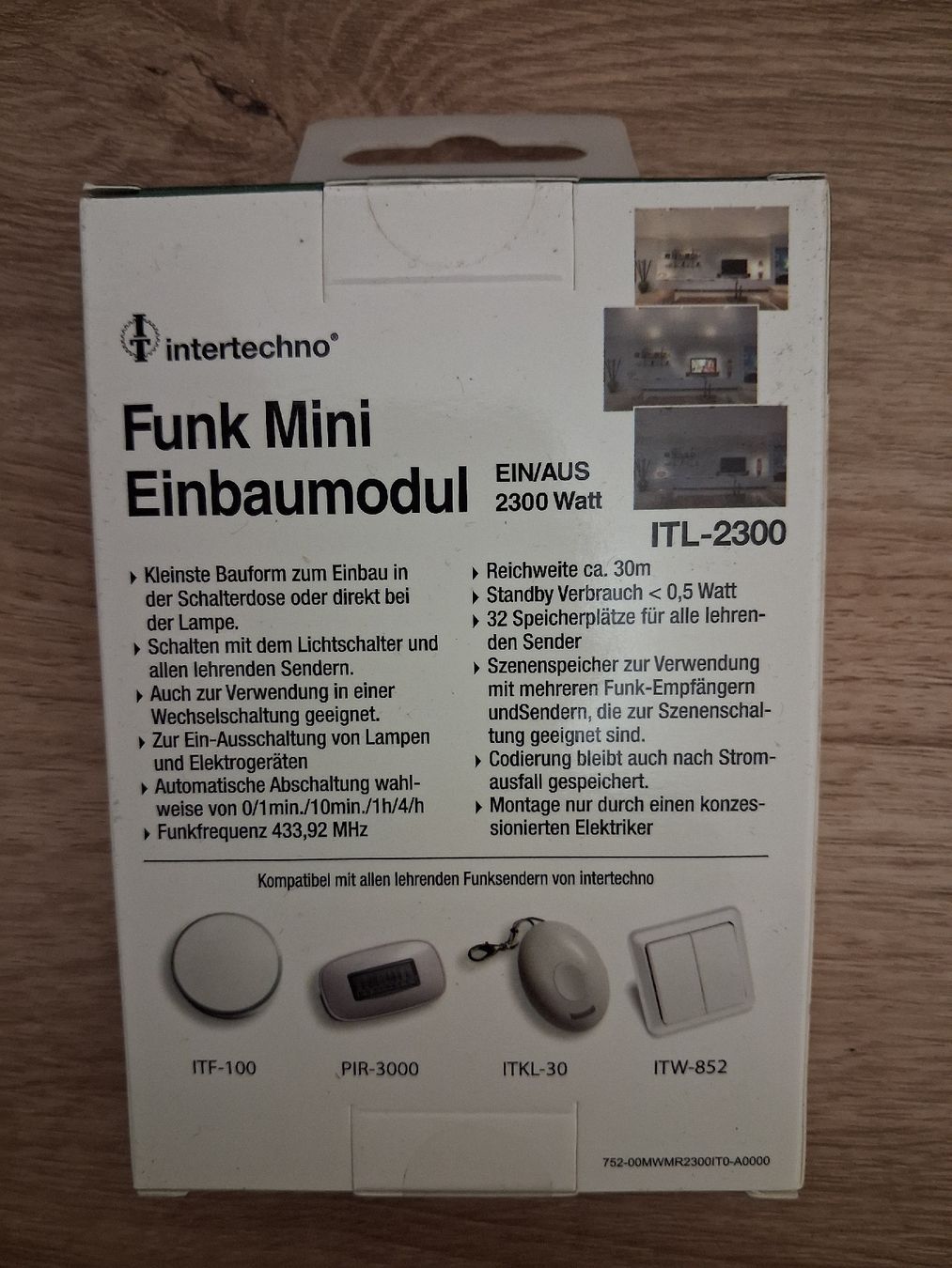 Steuerung: Intertechno ITL-2300 modulo ad incasso wireless nuovo – Neu und originalverpackt aus Jona von api_sdn2 4