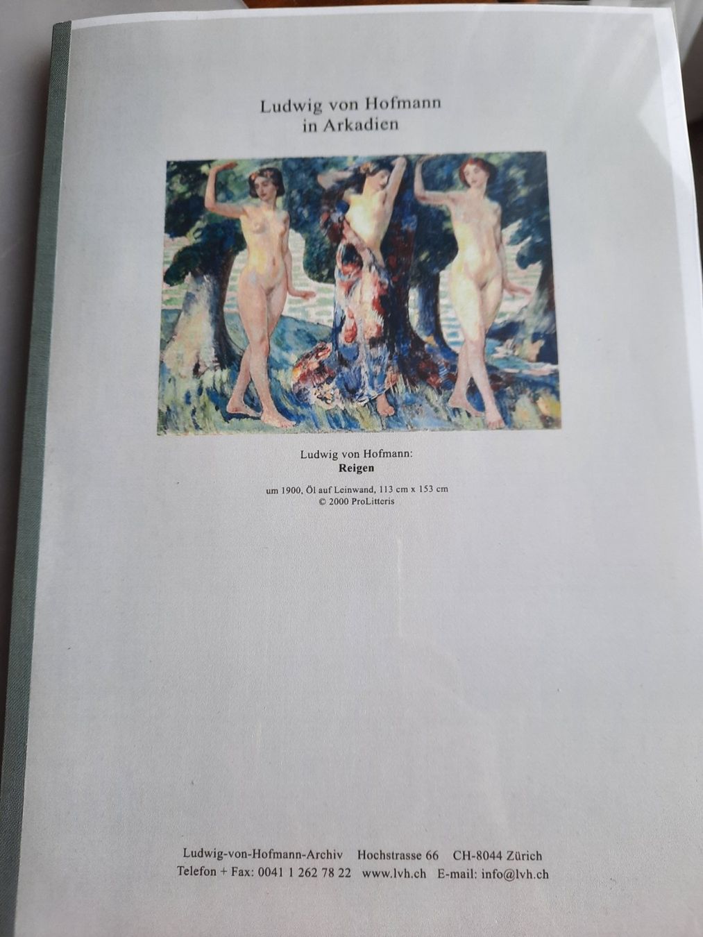 Libri: Kunstbuch; Ludwig von Hofmann – Nuovo (secondo la descrizione) da Niederteufen venduto da Buecherwurm_70