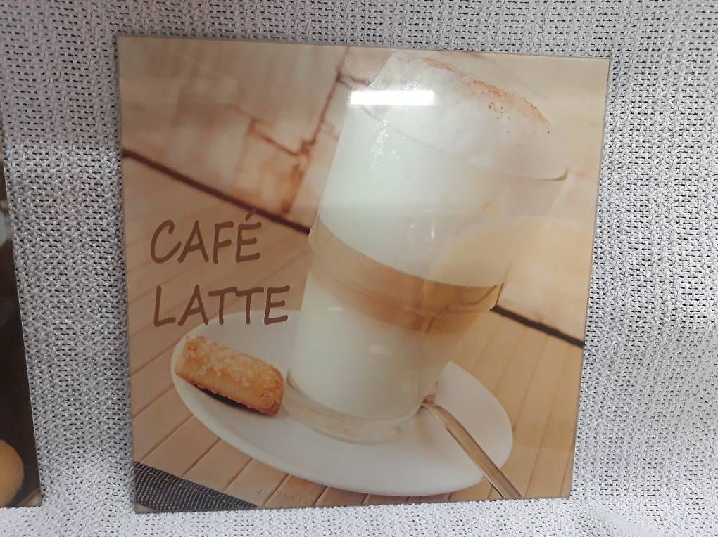 Foto & Immagini: 2 x Glasbilder Cafe 30 x 30 cm – Usato da Schwerzenbach venduto da seb_y79w 2