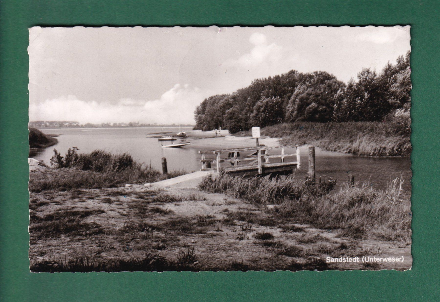 Ansichtskarten: SANDSTEDT (Unterweser) - 1961 – Gebraucht aus Pully von nicecards-shop
