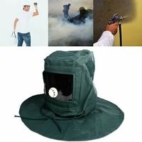 Sandstrahl haube Anti Wind Helm Schutz Maske