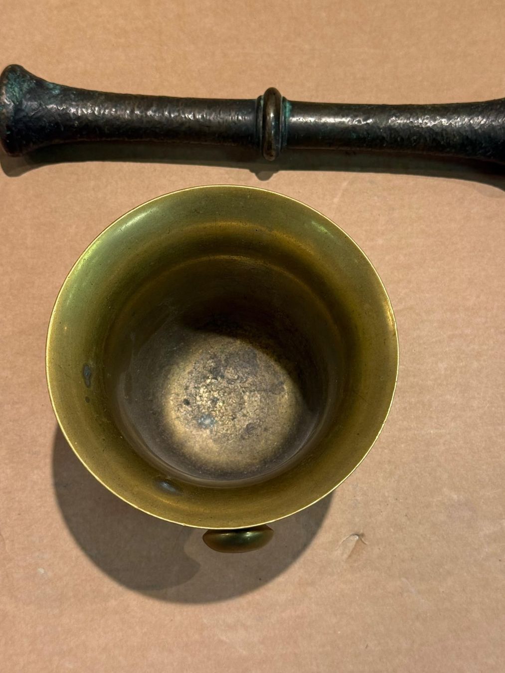 Altro per cucinare: Antiker Mörser mit Stössel, Bronze/Messing – Usato da Zofingen venduto da GrosisWonderkeller 9