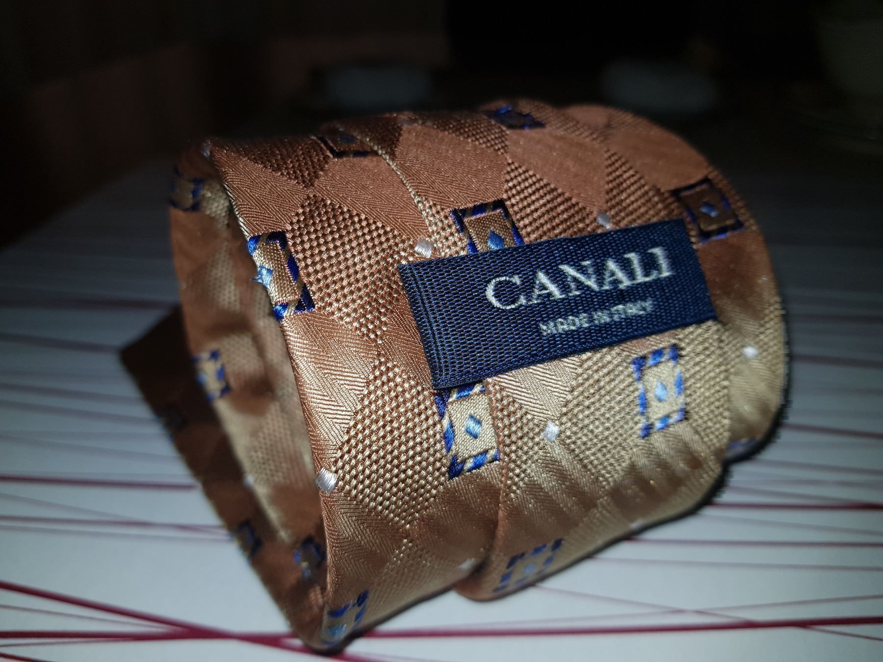 Cravatte: Cravate en soie / Seiden Krawatte    CANALI – Usato da Cossonay-ville venduto da Super-Price-Quality 3