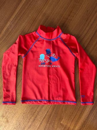 Orange uv shirt sehr guter Zustand gr 93-98