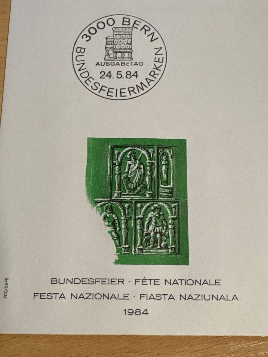 Alle Briefmarken: Schweizer Briefmarken-Satz "Bundesfeier 1984" komplett – Gebraucht aus Ibach von lisch3 2