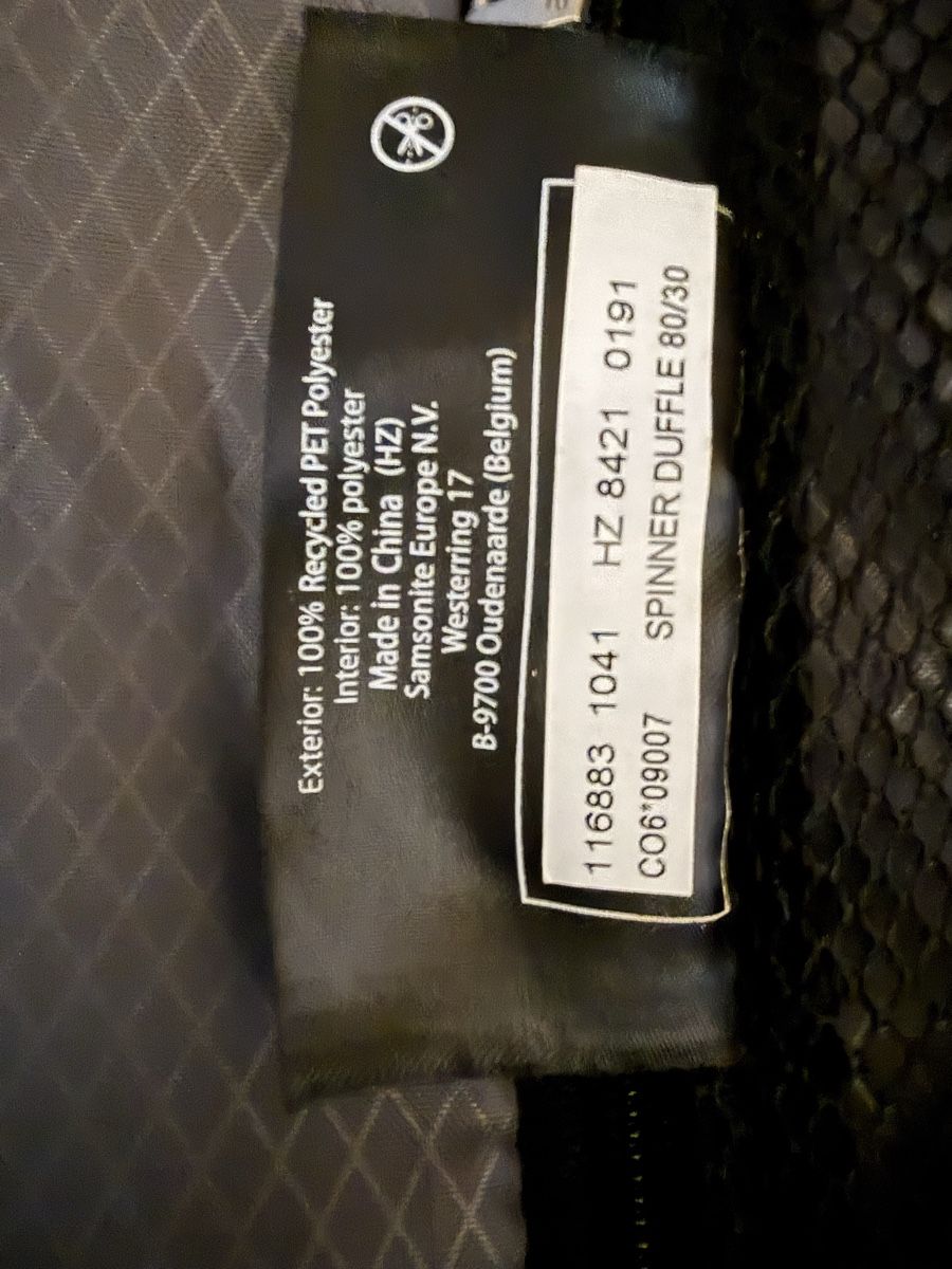Samsonite Valigie: Samsonite Ziproll Spinner Duffel 80/30 – Usato da Oberwil BL venduto da napetak 3