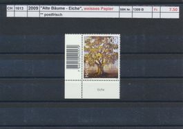2009 "Alte Bäume - Eiche" - weisses Papier , ** postfrisch