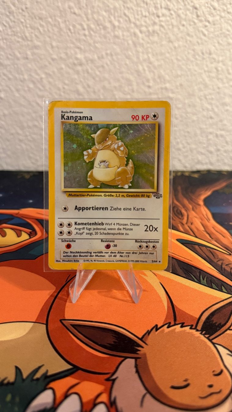 Pokémon Carte collezionabili: 1999 Pokemon Kangaskhan Holo 5/64 Jungle – Usato da Dübendorf venduto da Simplysimi