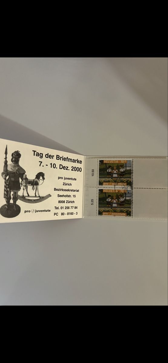 Tutti i francobolli: 2000, MH PJ Nr. 49B ET gest. geringe Auflage T.D. – Nuovo (secondo la descrizione) da Rheinfelden venduto da rog_8gkd 1
