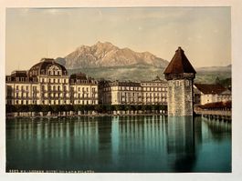 Luzern Antike Fotografie Foto Photochrom ca. 1890-1900.