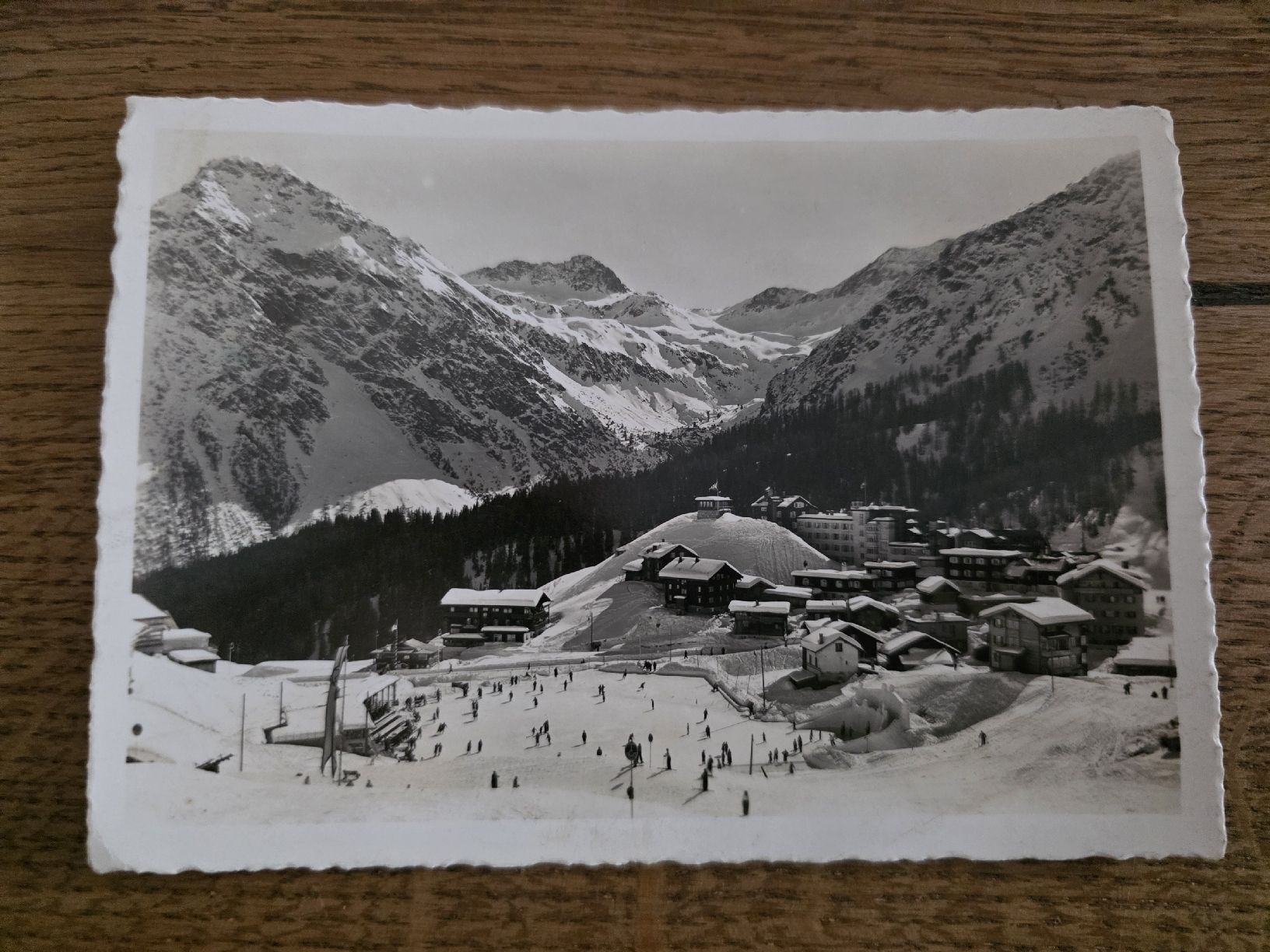Ansichtskarten: Ansichtskarte Arosa Kulm mit Eisbahn  – Gebraucht aus Emmenbrücke von clodilaus