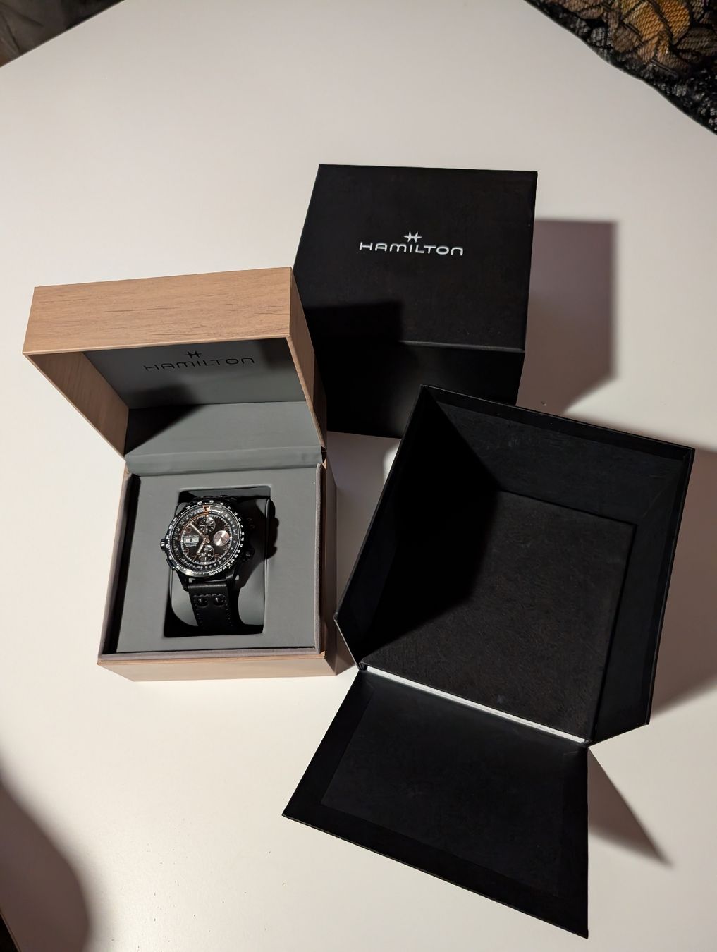 Hamilton Orologi: Hamilton X-Wind Automatik Chronograph Black PVD – Nuovo (secondo la descrizione) da Zeihen venduto da sim_g2w6