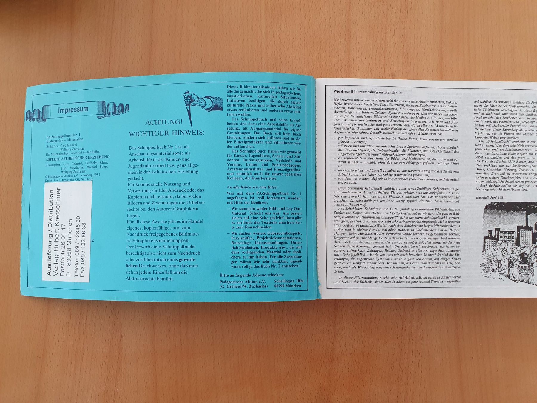 Livres: Schnippelbuch NR. 1 - Grafikbuch – D'occasion à Gettnau par Kohchang 5