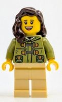 LEGO Minifigur Zug-Passagierin hol377 aus Set 10361