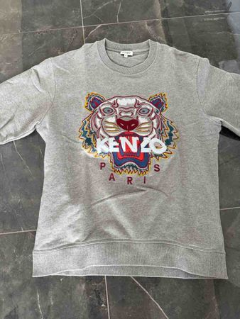 Sweatshirt Kenzo gris motif tigre taille M