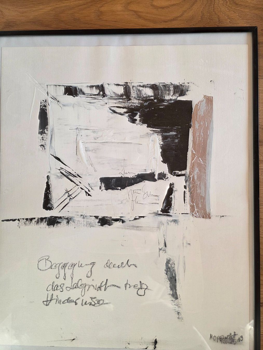 Dipinti: spannende Acryl Collage signiertes Gemälde Bild – Usato da Walterswil BE venduto da Lonitti 2
