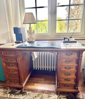 Sekretär Schreibtisch Holz mit Schubladen und Makel