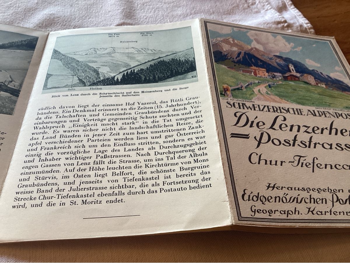 Ansichtskarten: Lenzerheide poststrasse – Gebraucht aus Luc (Ayent) von Rebouille 5