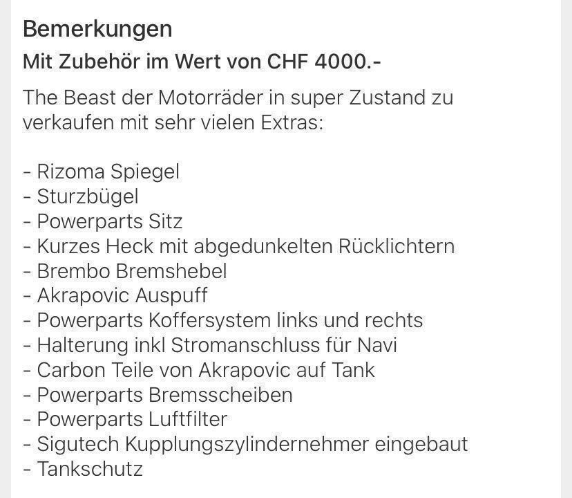 KTM Strasse: KTM 1290 Super Duke Top Angebot – Gebraucht aus Buchs ZH von gofast17 4