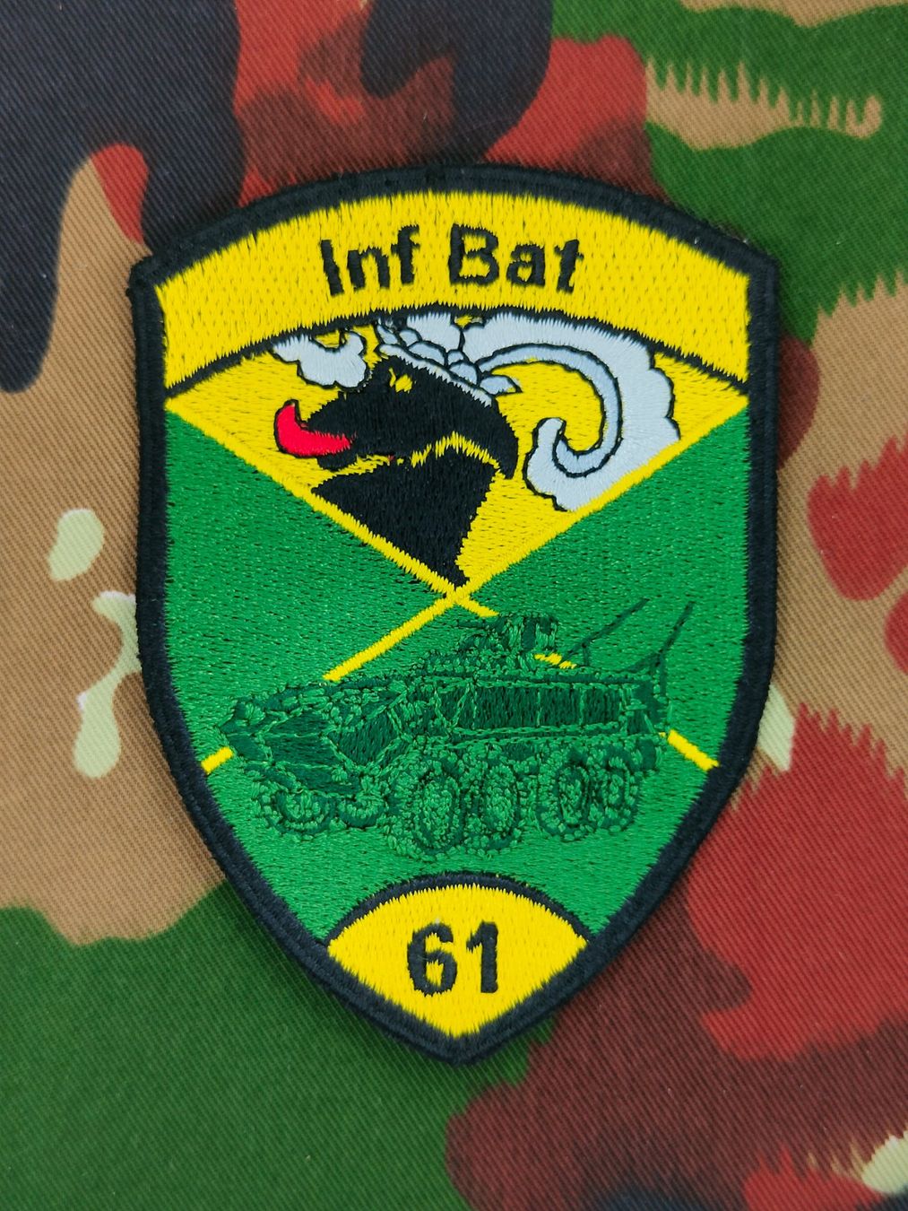 Schweizer Armee Placchette & Badge: Verbandsabzeichen Inf Bat 61 Kp 3 – Usato da Bauma venduto da SwissMilitaria