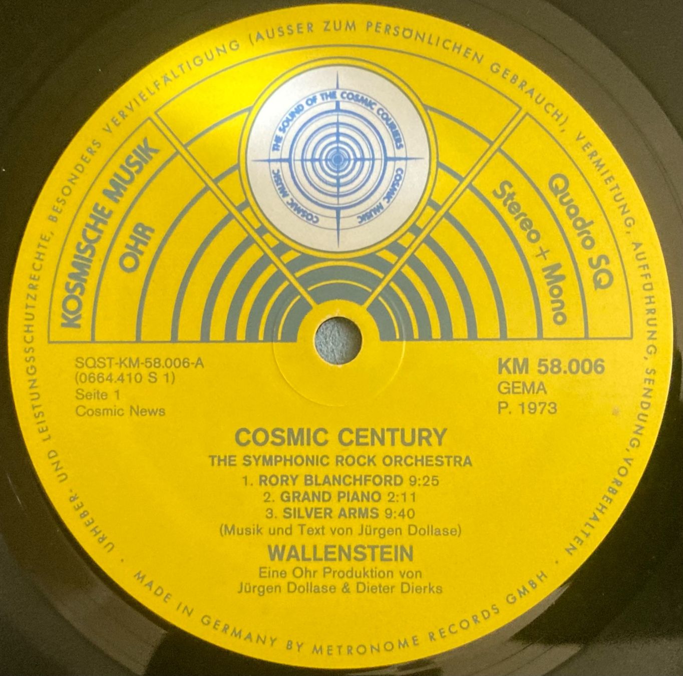 Vinyles: WALLENSTEIN - COSMIC CENTURY – D'occasion à Poliez-Pittet par Newtown-Records 2
