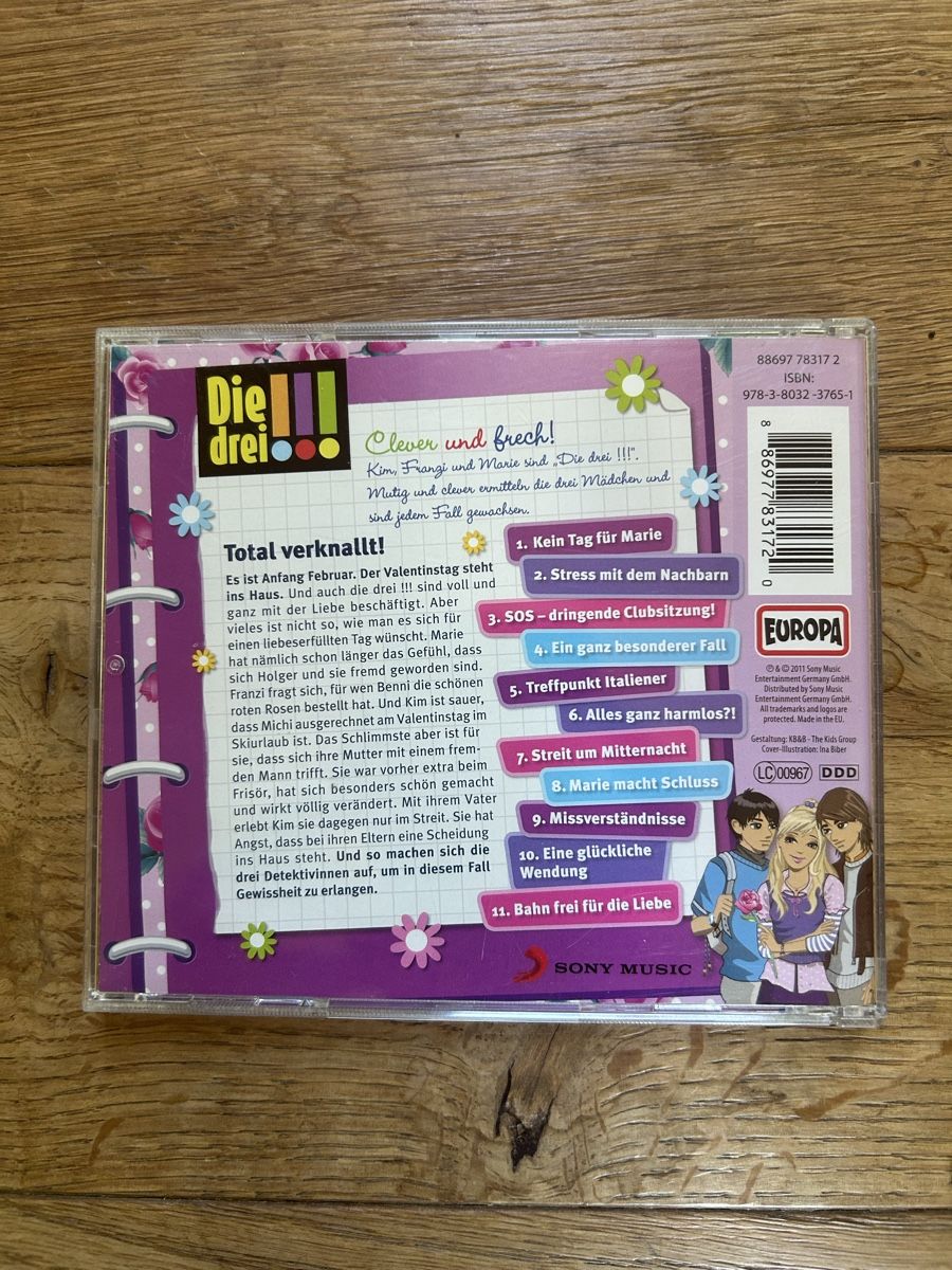 CD: Die drei !!!, Fall 16, Total verknallt! CD – Usato da Frauenfeld venduto da jae_vs6j 1