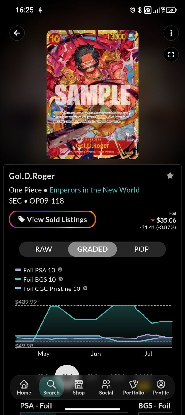 Bandai Carte collezionabili: Gol.D.Roger 🪎 - One Piece TCG – Nuovo (secondo la descrizione) da Wettingen venduto da Legends_of_Baden_TCG 2
