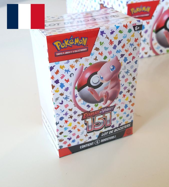 Pokémon 151 boîte 6 booster bundle FRANÇAIS scellée FR