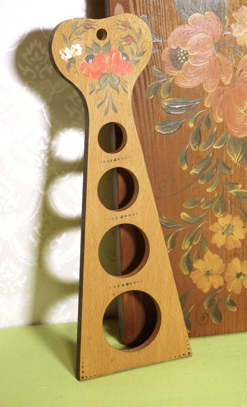 Tutte le decorazioni: 6 wunderschön handbemalte Holz-Objekte – Usato da Meggen venduto da Brockitare 3