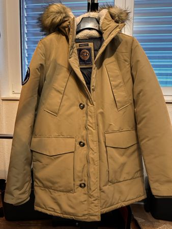 Parka Superdry Everest, chaude d'hiver avec capuche, M