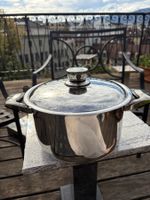 Großer Edelstahlkochtopf mit Thermo Control