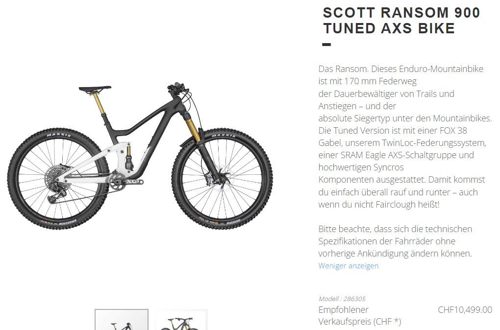 Scott Vélos: Scott Mountain Bike Tune – Neuf (Voir description) à Tägerwilen par Liberty50 1
