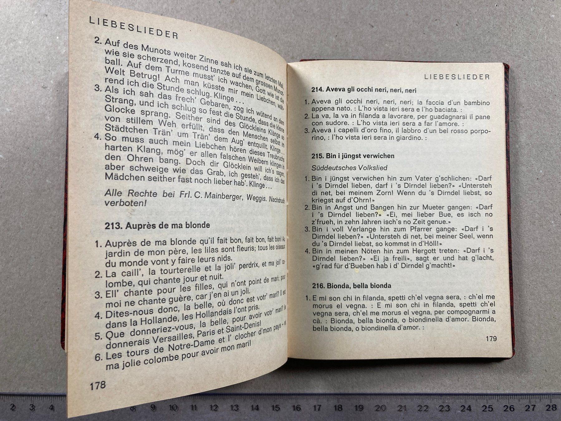 Libri: Poly Liederbuch, ETH, Lieder, Studenten, Musik, Volkslieder – Usato da Lenzburg venduto da fh1 7