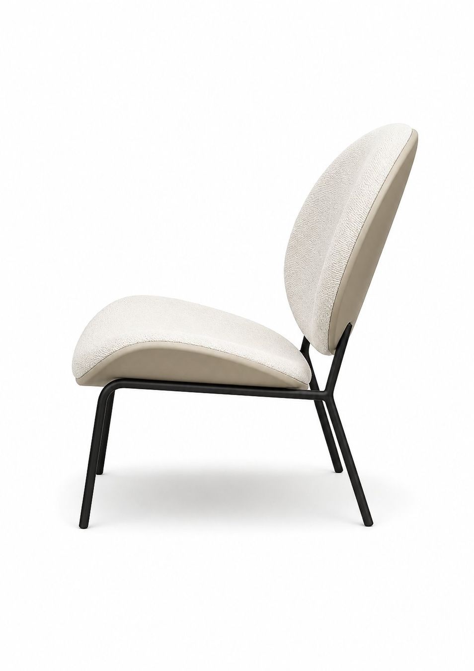 Poltrone: Loungesessel Dahlia | Bucle hellbeige | Gestell schwarz – Nuovo (secondo la descrizione) da Erlen venduto da mat_jm2f 1