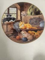 Sammelteller "Am Kachelofen" J. Scholtz Katzen limitiert