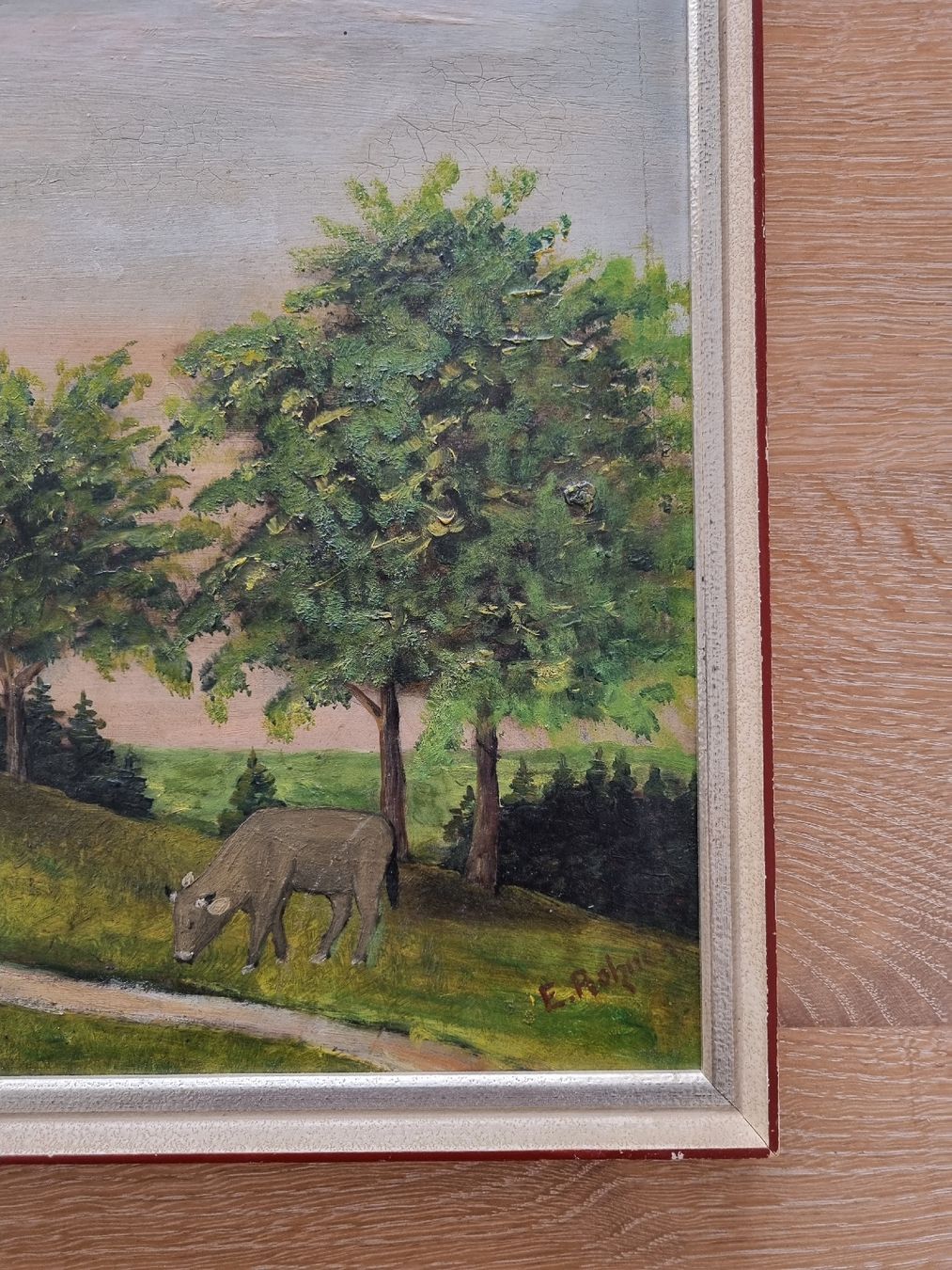 Dipinti: Appenzellerbild Öl auf Holz von E. Rohner – Usato da Abtwil SG venduto da danikari 1
