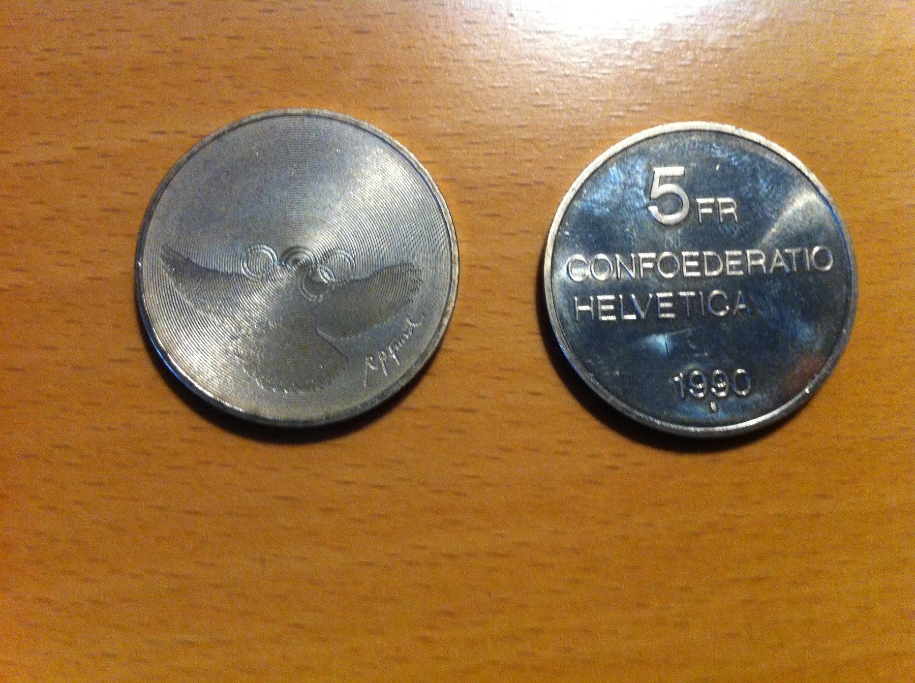 Alle Münzen: 2 Fr. 5.-- Sondermünzen 1990/1988 – Neu und originalverpackt aus Brunnen von Artemis53 1