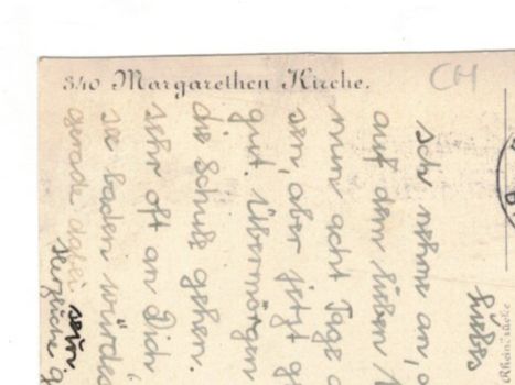 Cartoline postali: Basel Margarethen Kirche Rhein Ansichtskarten 1934 – Usato da Widnau venduto da Seppl480 2