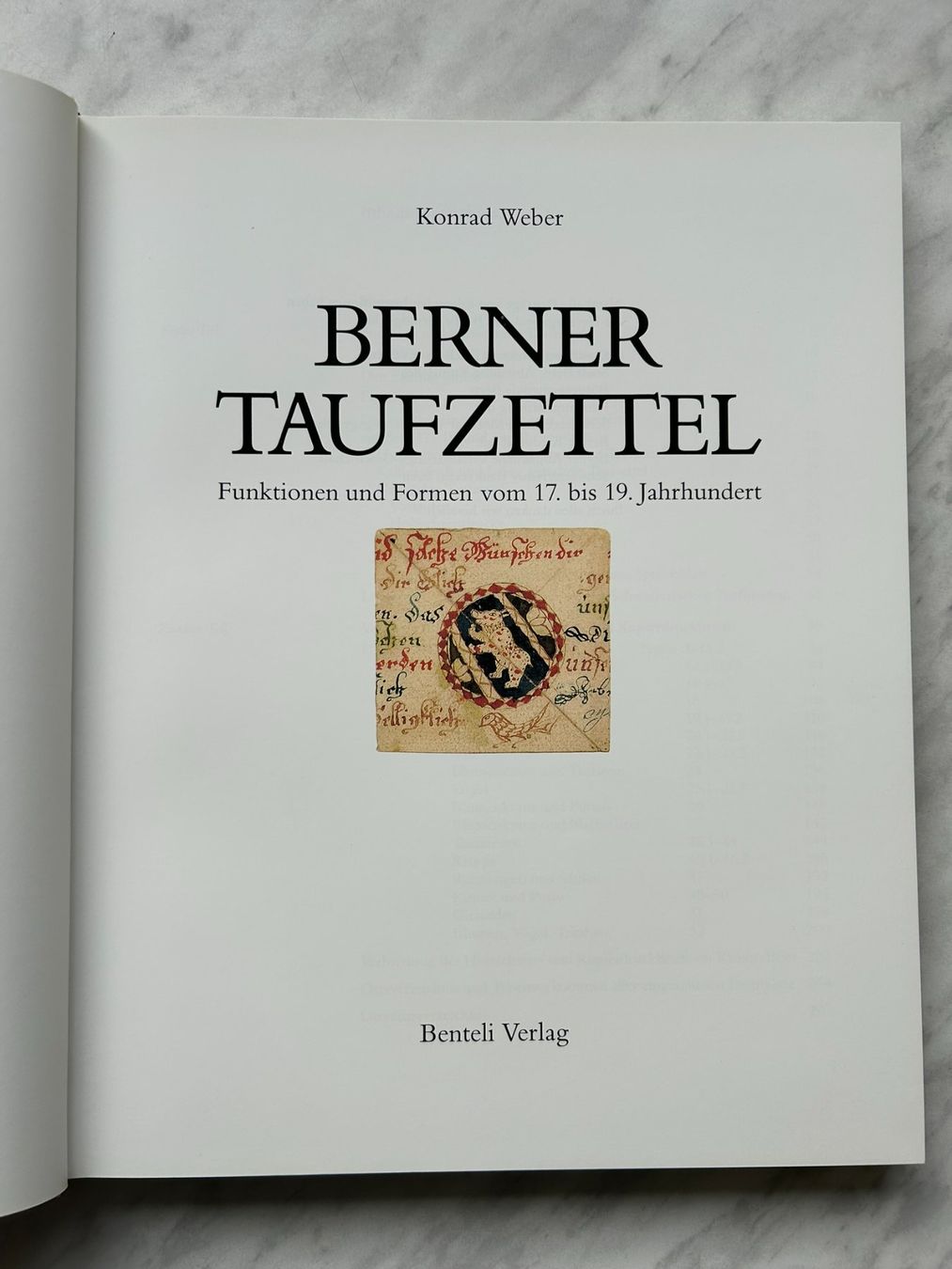 Bücher: Berner Taufzettel – Gebraucht aus Mirchel von buecher_wurm 3