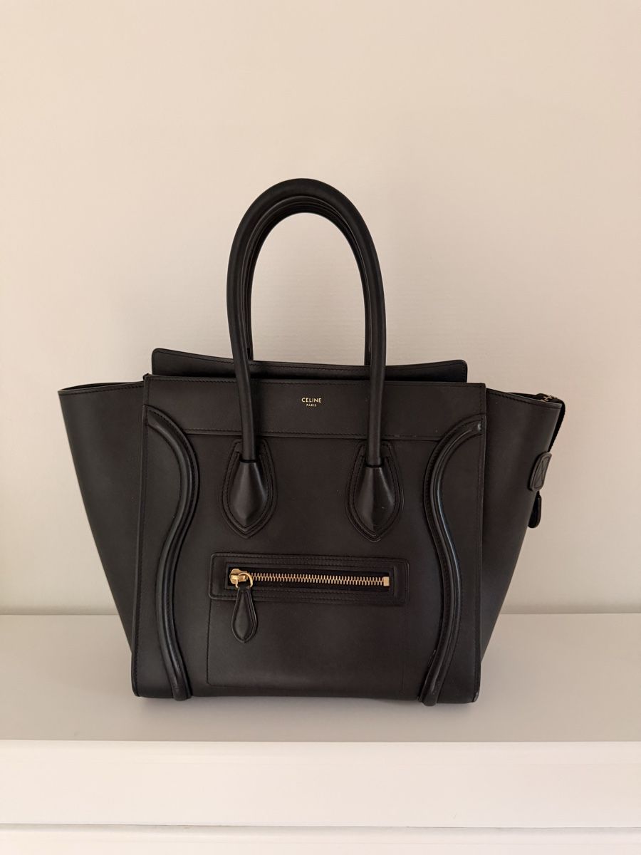 Celine Borse da donna: Celine Luggage Tote, Black Leather Handbag – Usato da Kreuzlingen venduto da wk. 2