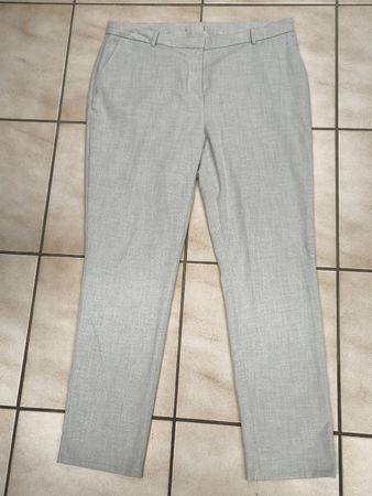 Damen Stoffhose grau klassischer Schnitt guter Zustand