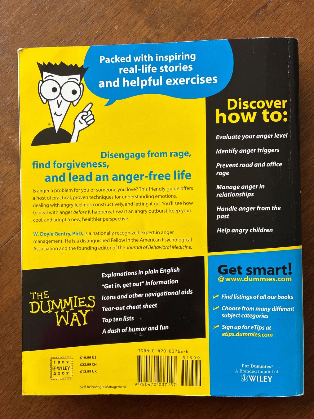 Bücher: W. Doyle Gentry, PhD: Anger Management for Dummies – Gebraucht aus Zürich von Upippin 1