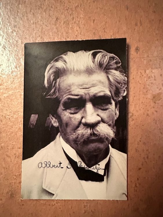 Originalautogramm Von Albert Schweitzer | Kaufen Auf Ricardo